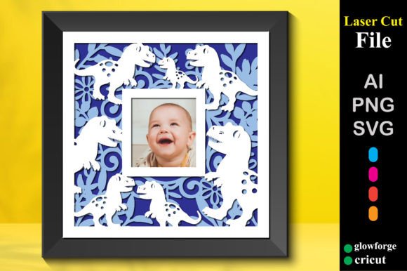 3D SVG Shadow Boxes: 3d Dinosaur Baby Photo Frame SVG Review