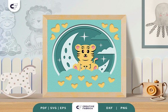 Baby Tiger 3D Shadow Box Paper Cut: A 3D SVG Review for Modern Blogs
