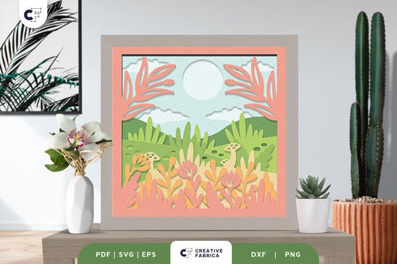 Blooming Park Review: 3D Shadow Box Embroidery Design
