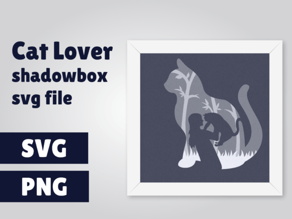 Cat Lover 3d Shadowbox Svg Template Review