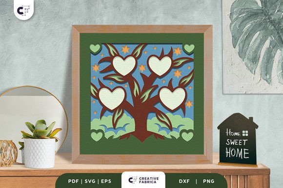 Family Tree Members 3D Light Box: A Designer’s Review of This 3D SVG Ornaments Asset