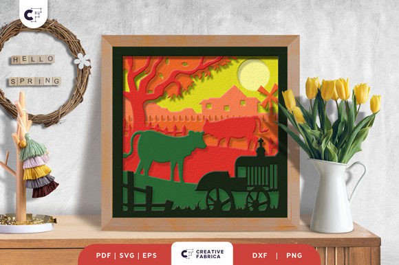 Farm Animal 3D Paper Cut SVG Review