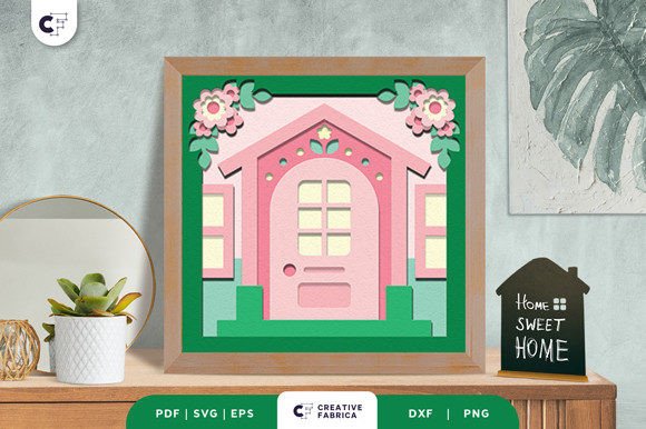 Floral Front Home 3D Shadow Box SVG Review