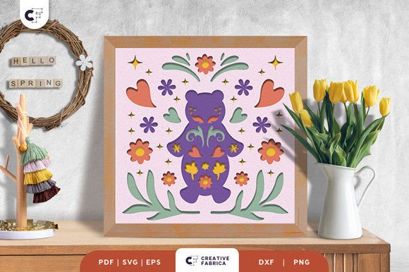 Folk Bear 3D Shadow Box Paper Cut: A Designerβs Review for Seasons and 3D SVG Projects