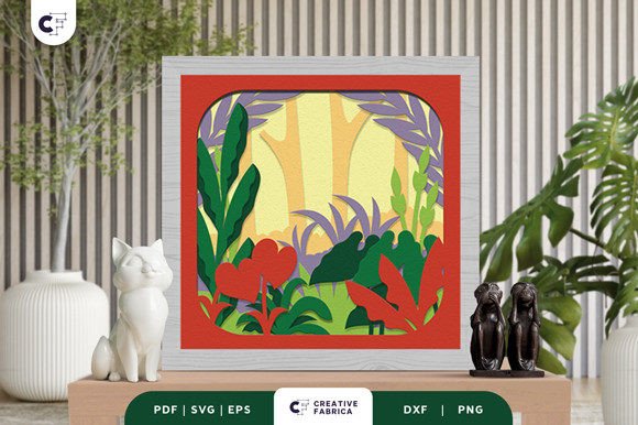 Forest Tropical 3D Shadow Box Paper Cut: A Real Crafter’s Review of This 3D SVG
