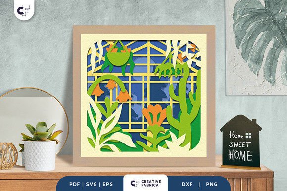 Greenhouse 3D Light Box Paper Cut: A Summer 3D SVG Review