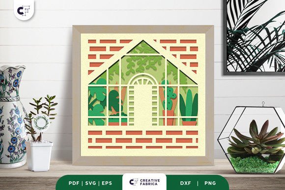Greenhouse 3D Paper Cutting File: A Designer’s Review of This 3D SVG Ornament Asset