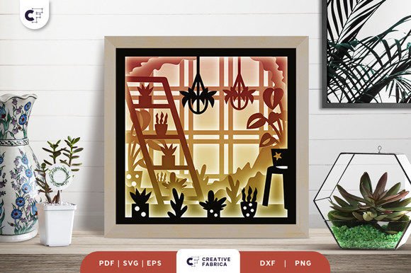 House Full of Plant 3D Papercut: A Designer’s Take on 3D SVG Ornaments for Editorial Use