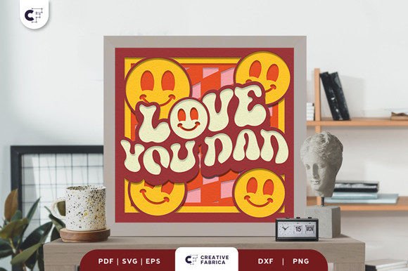 Love You Dad 3D Shadow Box Paper Cut Review