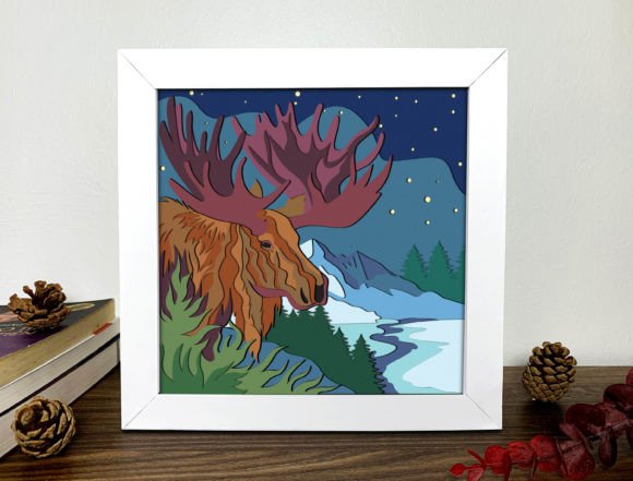 Moose Shadow Box 3D Svg: A Crafter’s Review for 3D SVG Projects
