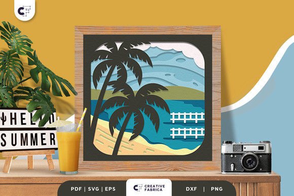 Summer Beach Layered 3D Shadow Box: A Designer’s Review