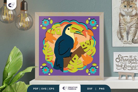Tropical Toucan 3D Light Box SVG Review