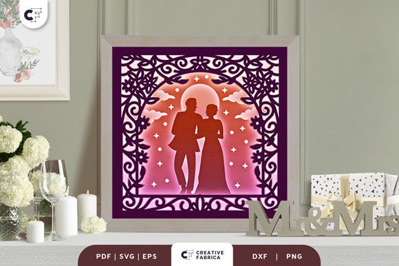 Wedding Party 3D Shadow Box Papercut Review